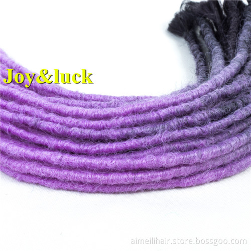 Wholesale Price Hair Extension Wig In Afro Handmade Dreadlock  Crochet 22 inch One Root Braided Braids Synthetic Wig